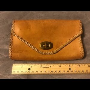 Vintage Real Calf leather clutch/wallet